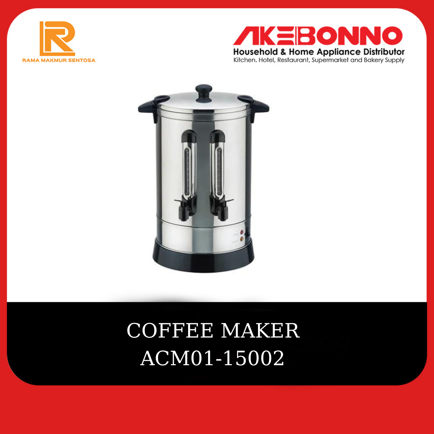 AKEBONNO COFFEE MAKER / WATER BOILER DOUBLE KRAN SERIES / PEMANAS KOPI