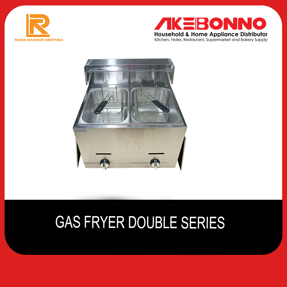 AKEBONNO GAS FRYER DOUBLE SERIES / KOMPOR MESIN PENGGORENGAN GAS