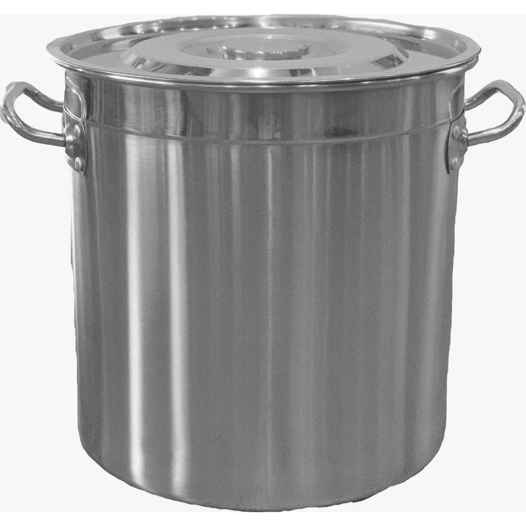 Akebonno Stock Pot Low Dan Steamer Alat Kukusan / Dandang Stainless Steel Tebal