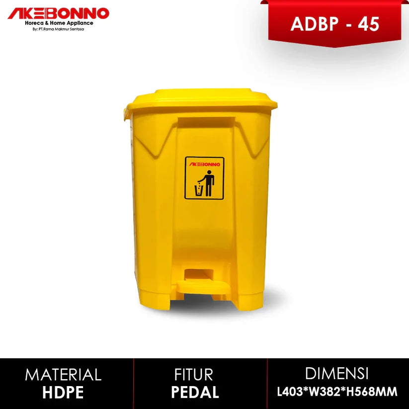 Tempat Sampah dengan Pedal 45 Liter - Solusi Higienis & Praktis