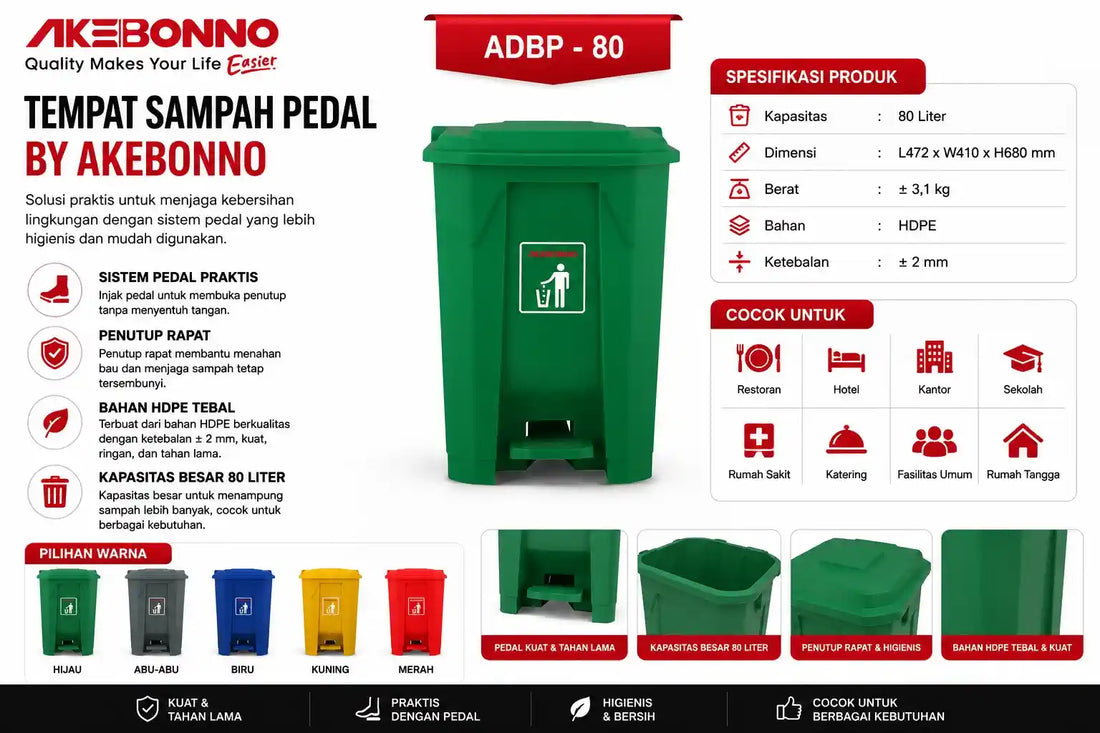 Tempat Sampah untuk Rumah &amp; Usaha | Akebonno Indonesia
