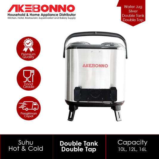 AKEBONNO WATER JUG / THERMOS BESAR DOUBLE TANK & TAP